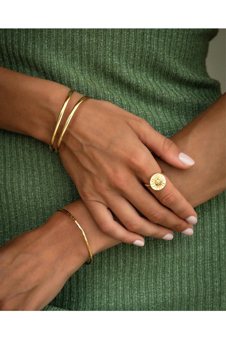 Nefeli Flow Cuff Bracelet, Alternate, color, Brass