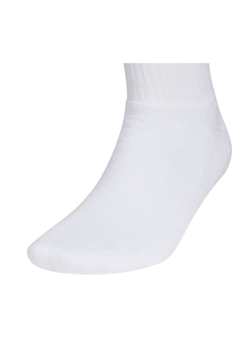 6-Pack Trefoil Performance Crew Socks, Alternate, color, WHITE