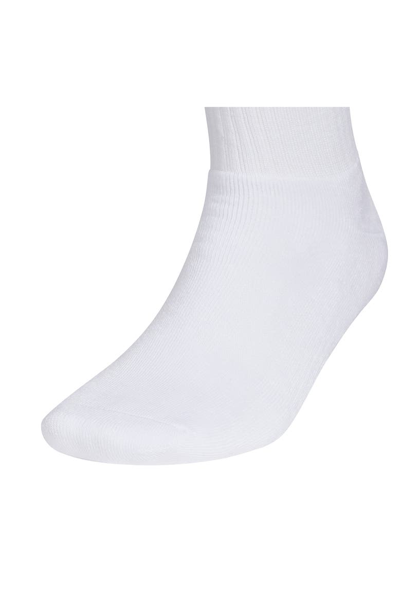adidas 6-Pack Trefoil Performance Crew Socks, Alternate, color, White