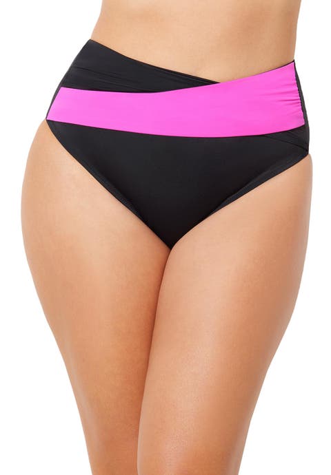 Hollywood Colorblock Wrap Bikini Bottom