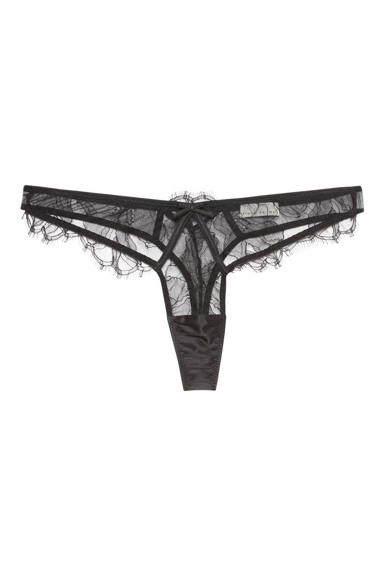 Sophie Lace Thong, Main, color, BLACK