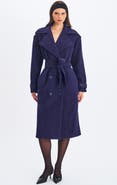 Miss Circle Jaelyn Wool Blend Double-Breasted Belted Coat