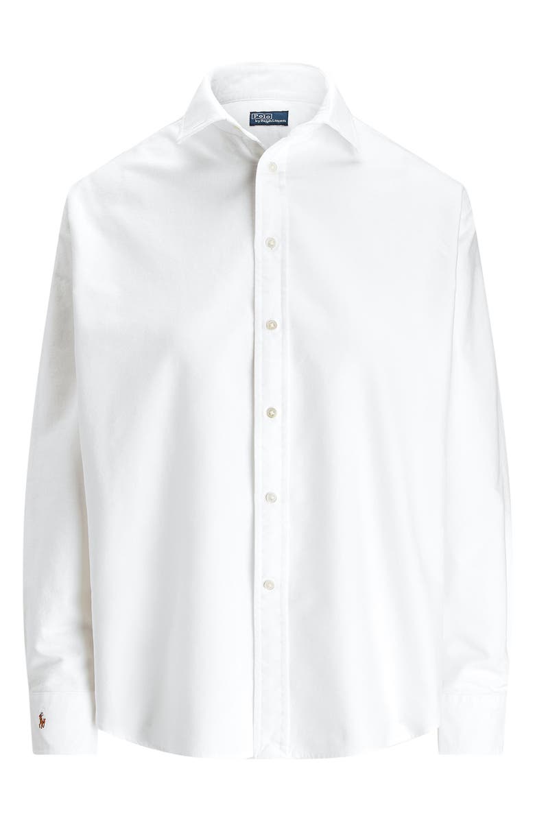 Polo Ralph Lauren Relaxed Fit Cotton Oxford Button-Up Shirt, Alternate, color, White