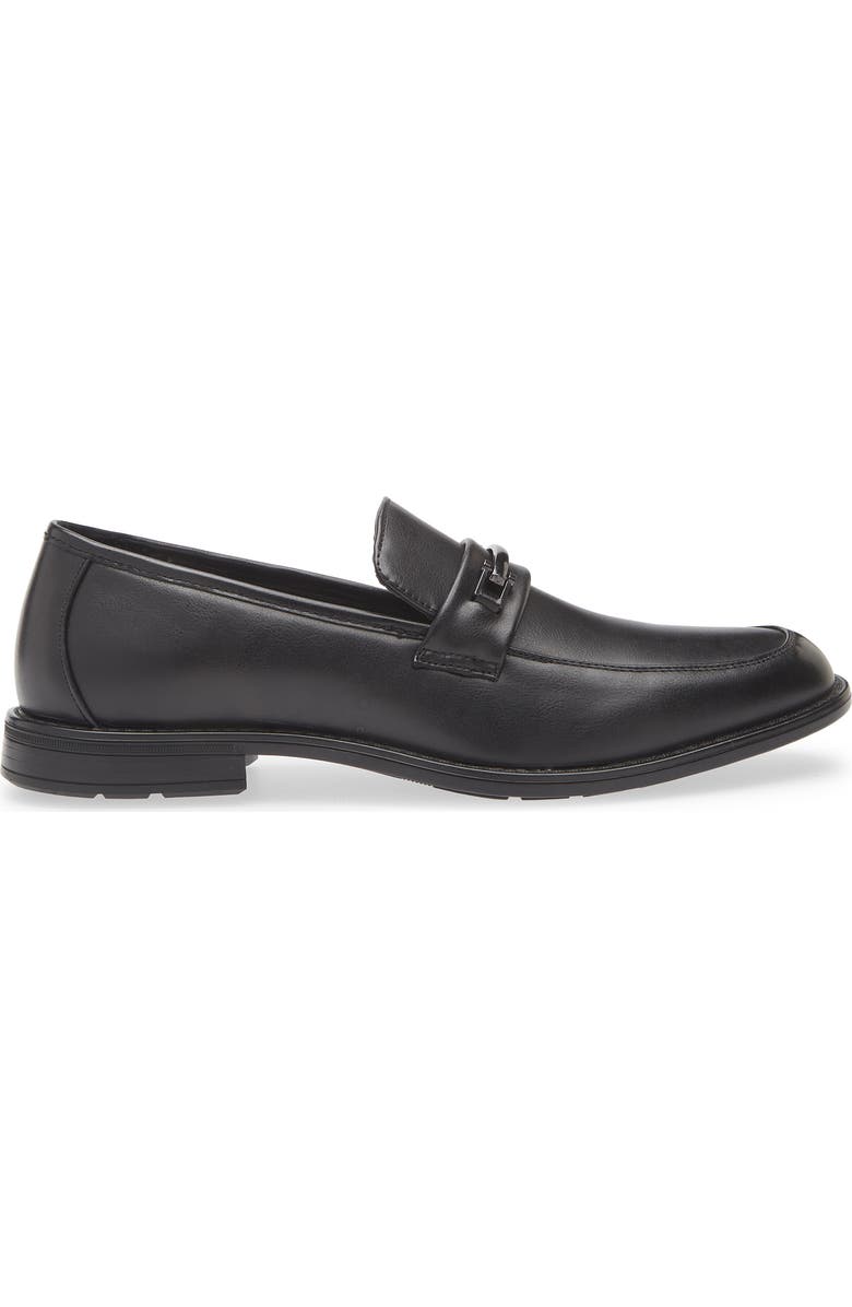 GEOFFREY BEENE Faux Leather Loafer, Alternate, color, Black