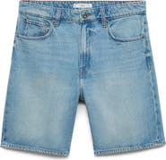 MANGO Regular Fit Denim Shorts