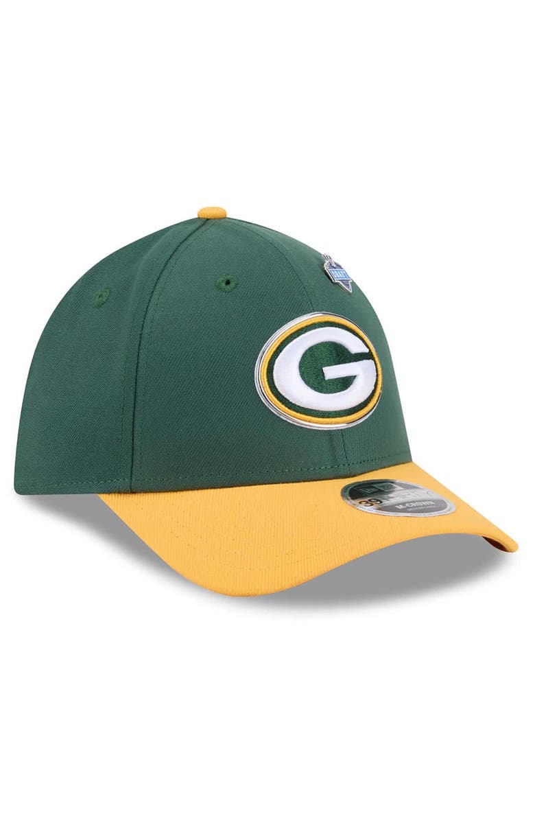 New Era Men's New Era  Green/Gold Green Bay Packers 2026 NFL Draft 39THIRTY M-Crown Flex Hat, Alternate, color, Green