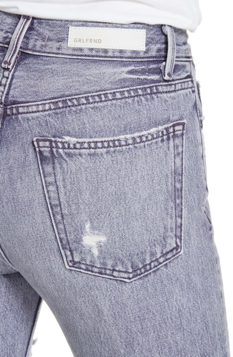 GRLFRND Karolina Ripped Skinny Jeans, Alternate, color, 