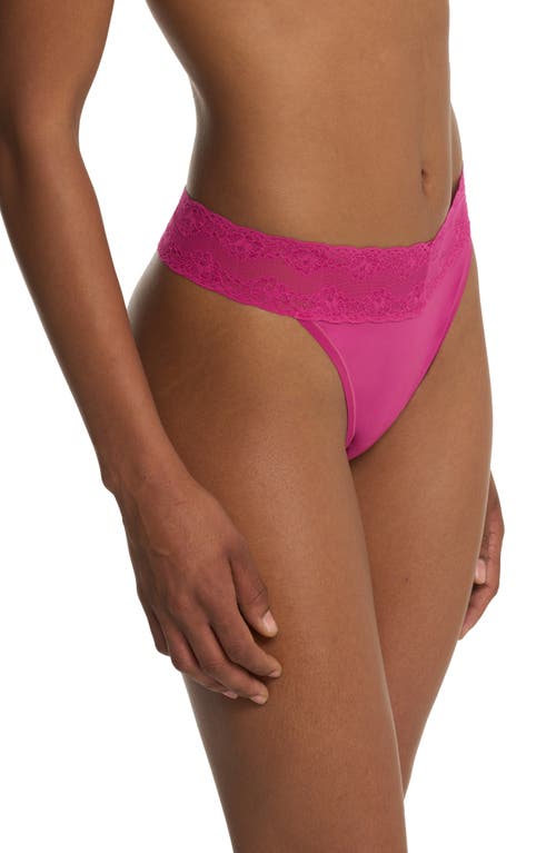 Natori Bliss Perfection One Size Thong In Pink