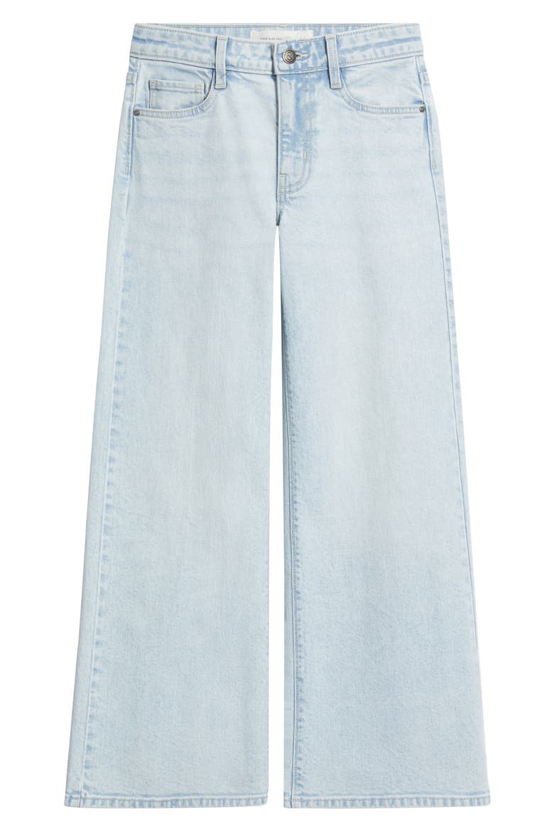 Kids' Stretch Denim Wide Leg Jeans, Main, color, ULTRA LIGHT WASH