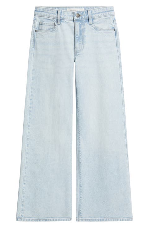 Kids' Stretch Denim Wide Leg Jeans