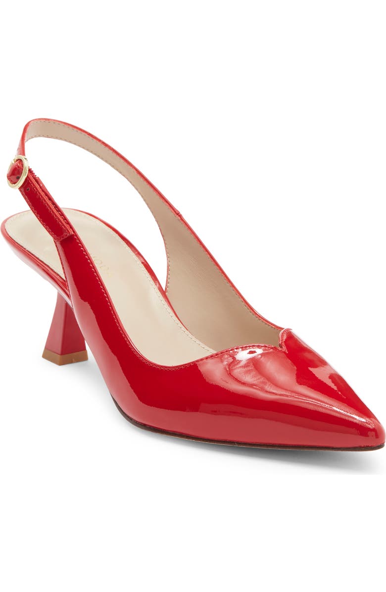 Pelle Moda Janah Slingback Pointed Toe Pump, Main, color, Red