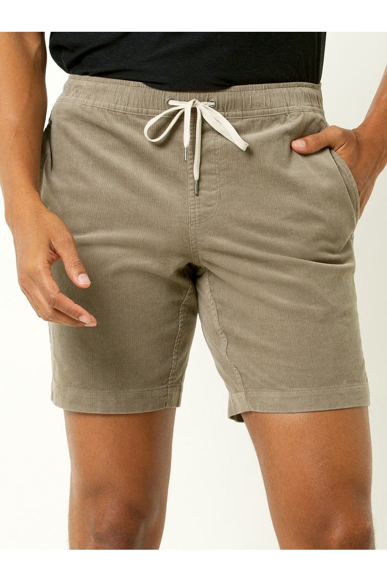 Drawstring Corduroy Shorts, Main, color, Tan