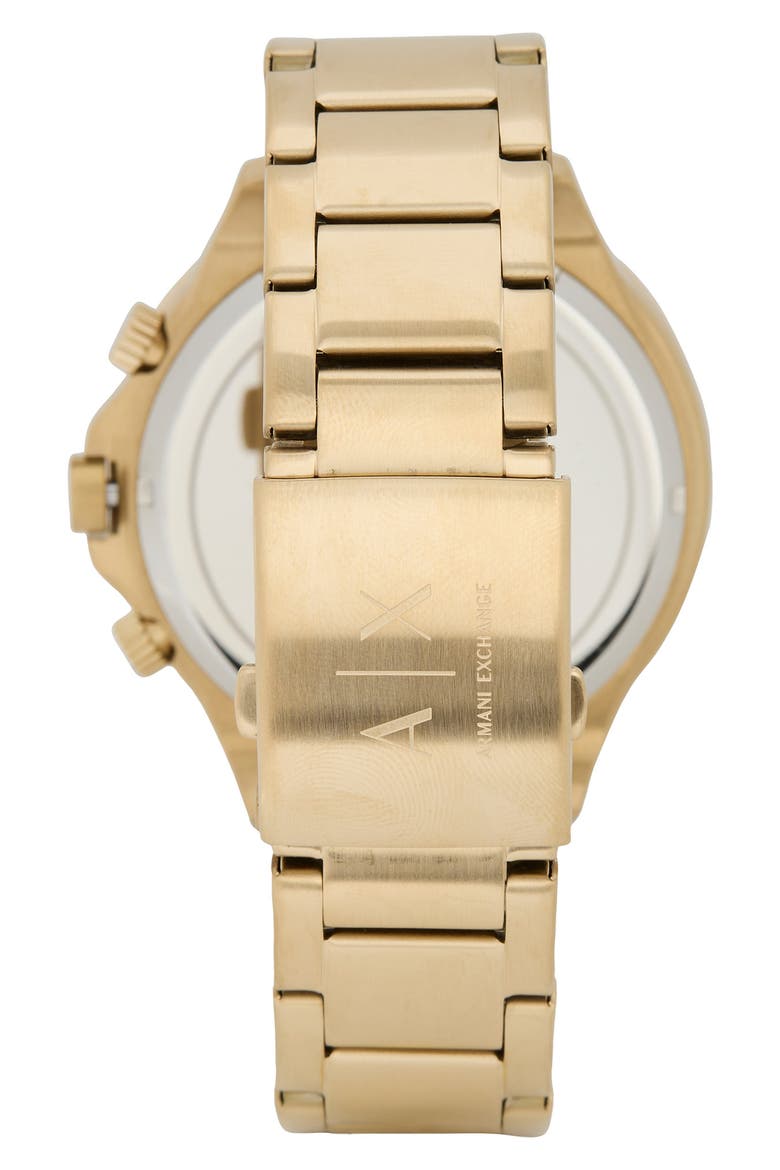 Men's Chronograph Bracelet Watch, Alternate, color, GOLD/ GOLD