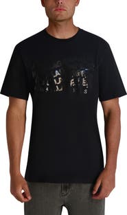 KARL LAGERFELD PARIS Wavy Logo Graphic T-Shirt