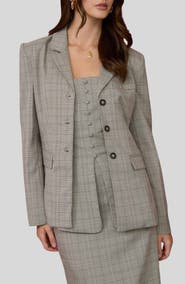 Blu Pepper Plaid Blazer