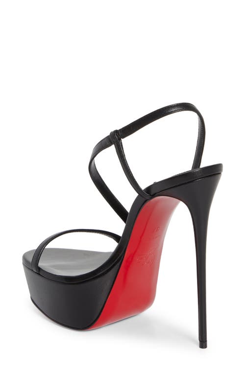 Christian Louboutin Rosalie Alta Platform Slingback Sandal In Black