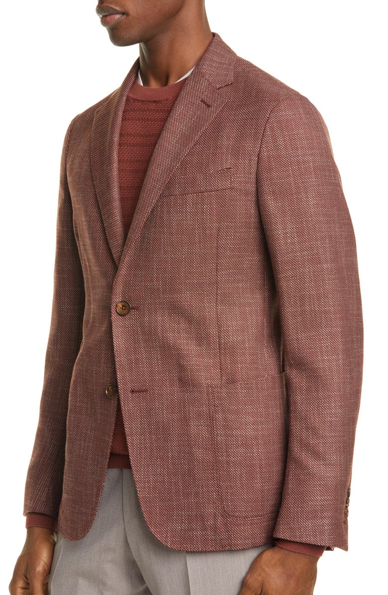 ZEGNA Ermenegildo Zegna Informale Classic Fit Mélange Stretch Wool Sport Coat, Alternate, color, 
