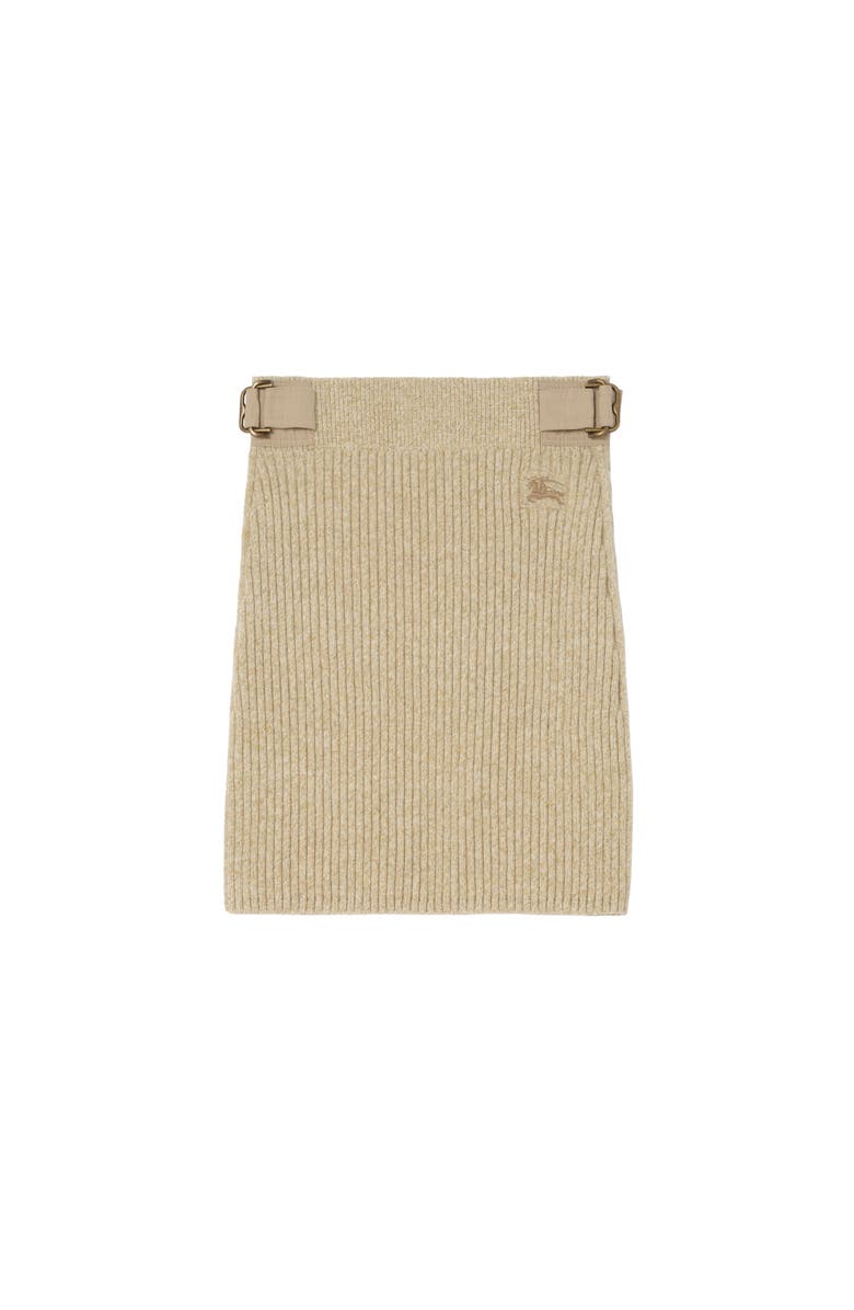 Burberry Wool Cashmere Mini Skirt, Main, color, Hamper Beige