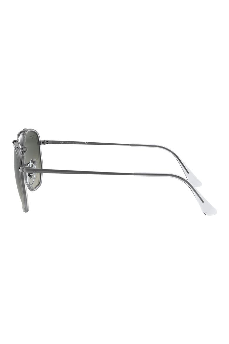 52mm Aviator Sunglasses, Alternate, color, GUNMETAL