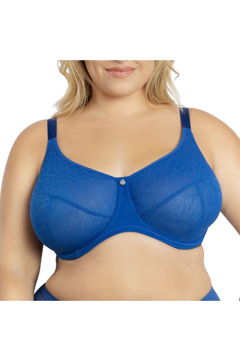 Enora Minimizer Bra, Alternate, color, Sapphire