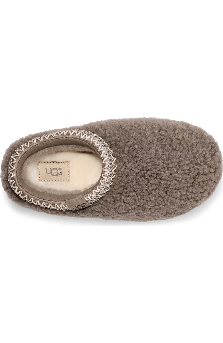 UGG<sup>®</sup> Tazz Maxi Curly Genuine Shearling Slipper, Alternate, color, Smoke Plume