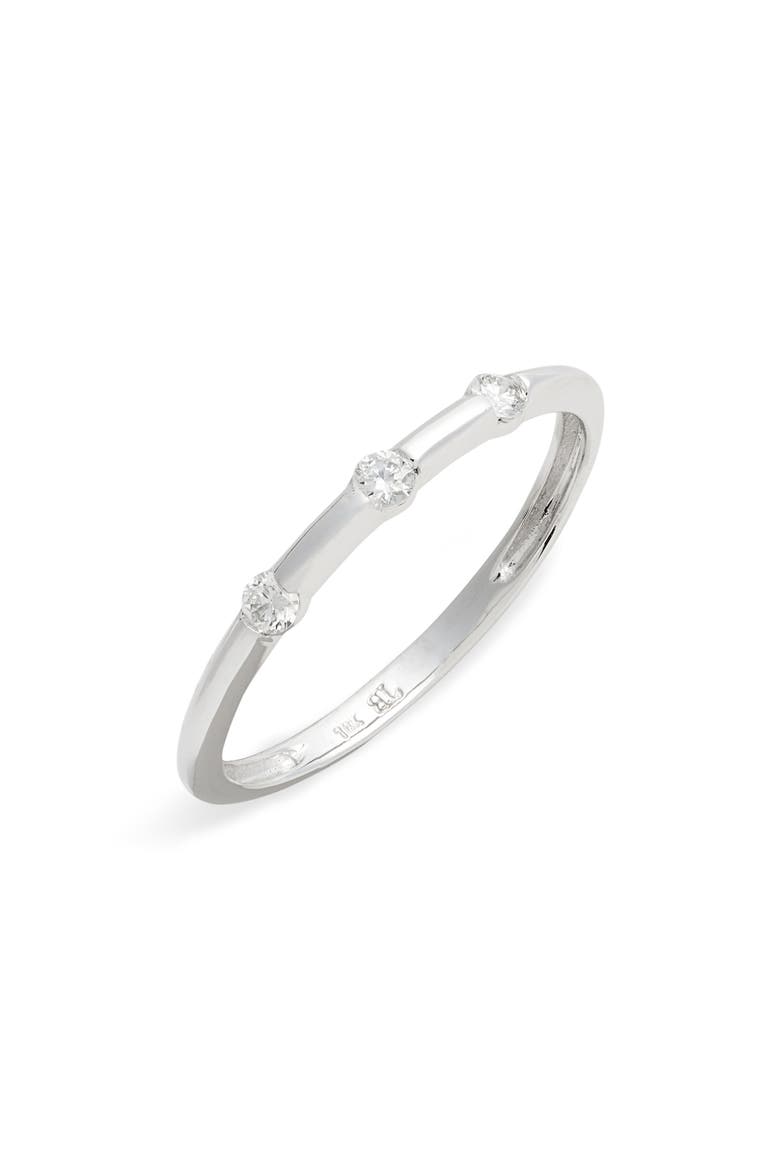 Ofira Diamond Stacking Ring (Nordstrom Exclusive), Main, color, DIAMOND/ WHITE GOLD