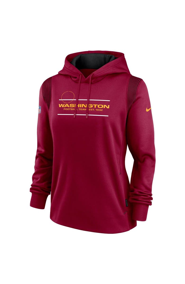 Nike Women's Nike Burgundy Washington Football Team Sideline Performance Pullover Hoodie, Alternate, color, 