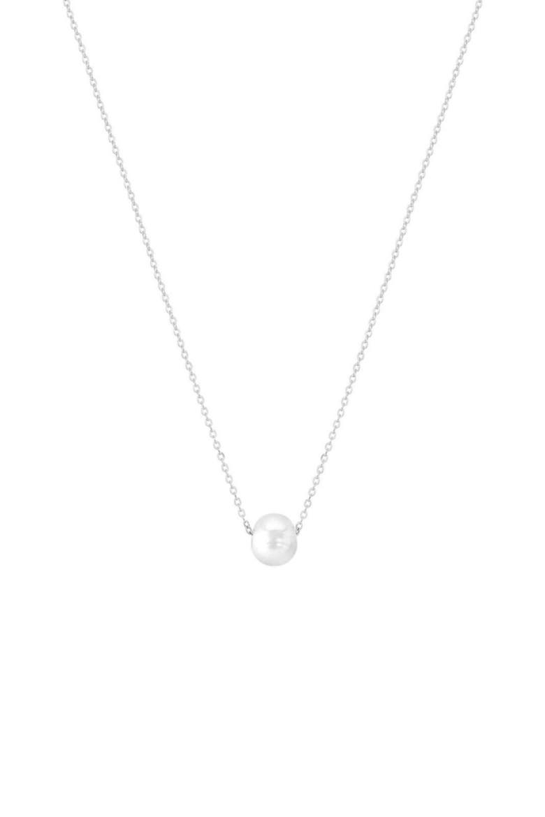 Charlize Freshwater Pearl Necklace, Main, color, STERLING SILVER