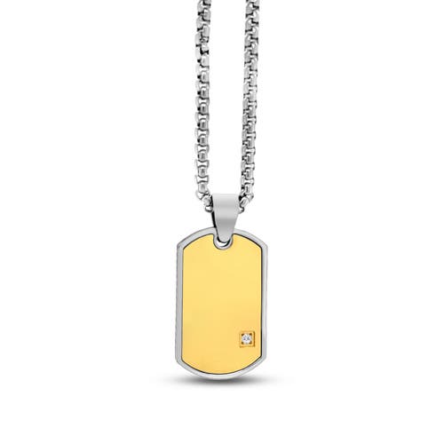 Anna Zuckerman Obelis Disc Tag Necklace In Black
