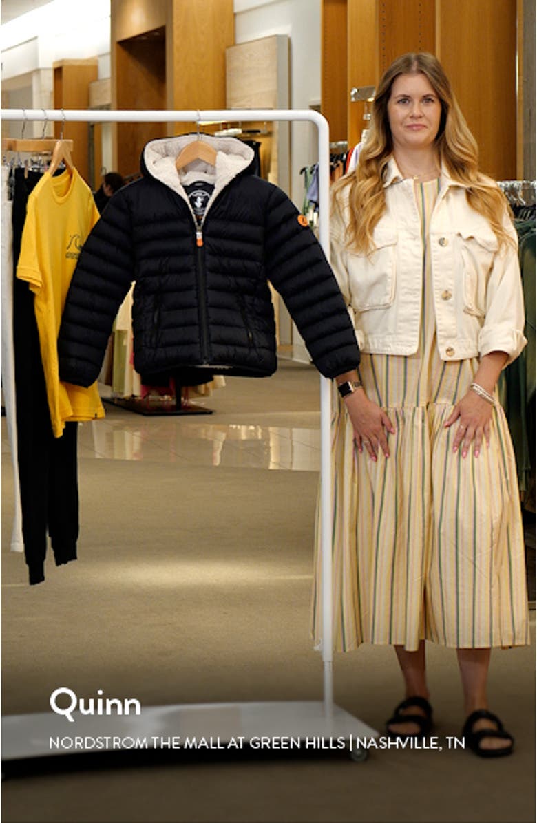 Kids' Lemy Faux Fur Lined Hooded Quilted Jacket, sales video thumbnail