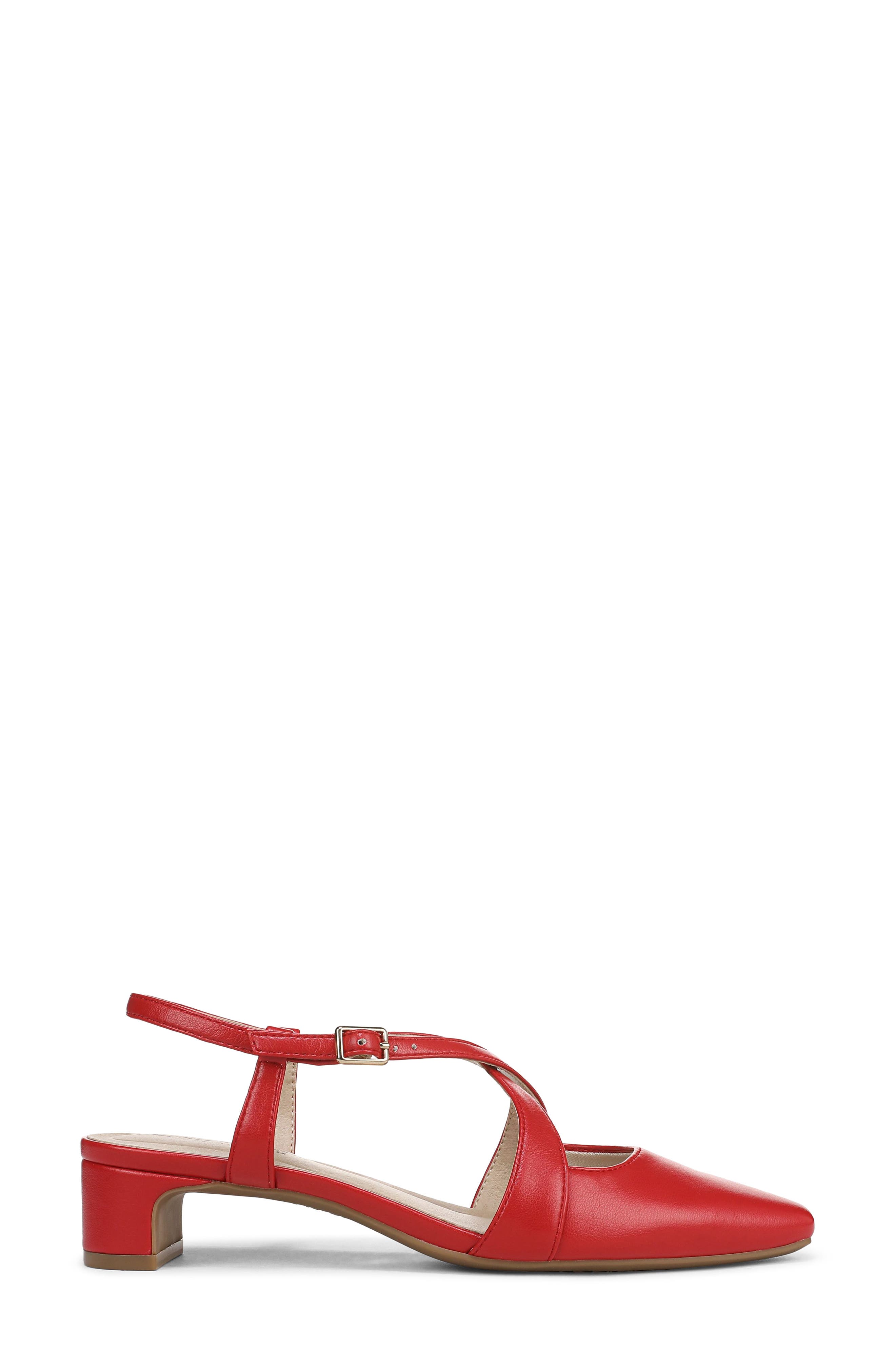 Lavina Slingback Pump, Alternate, color, RED
