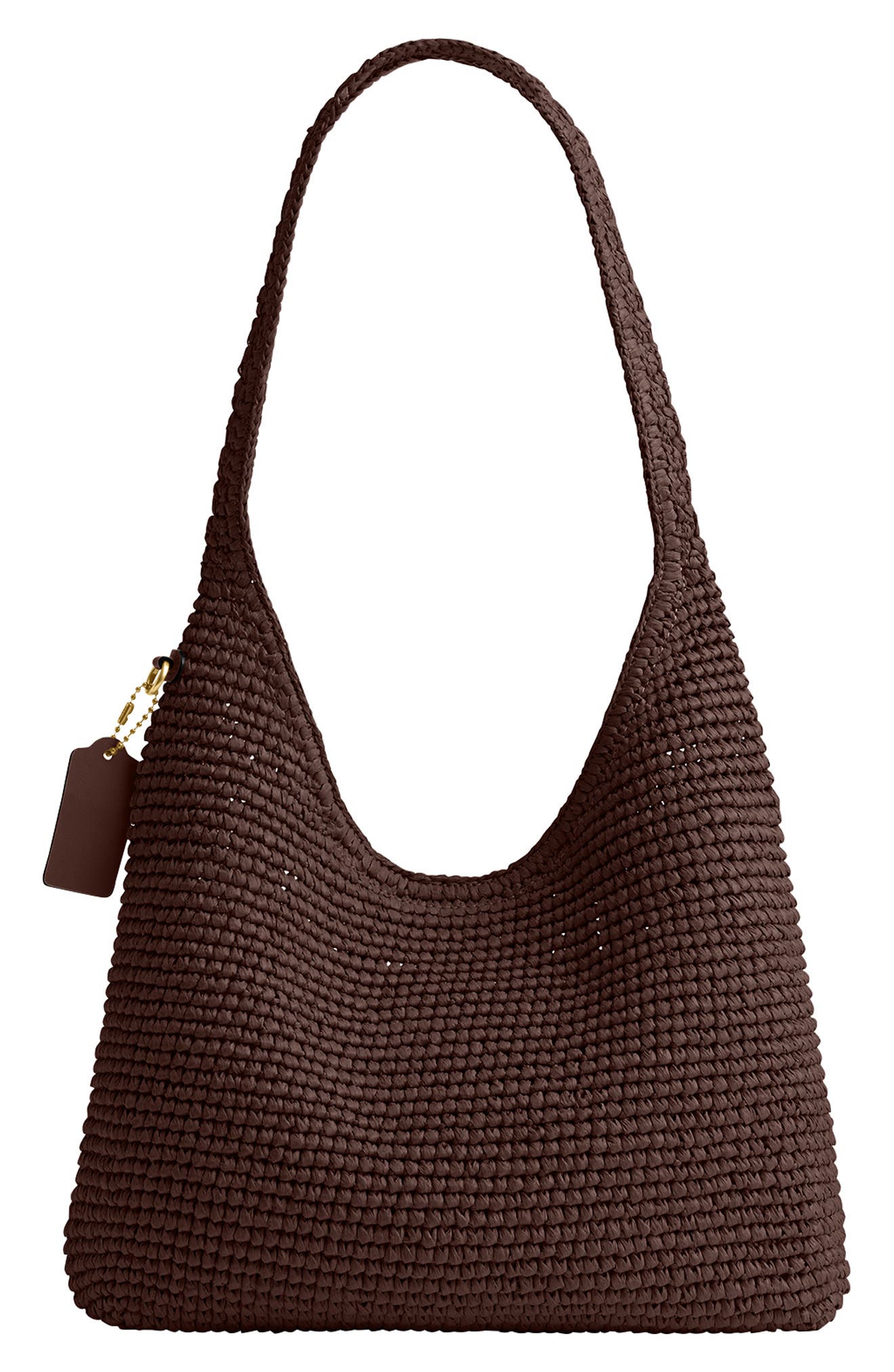 COACH Brooklyn Refined Weave Shoulder Bag, Alternate, color, Maple