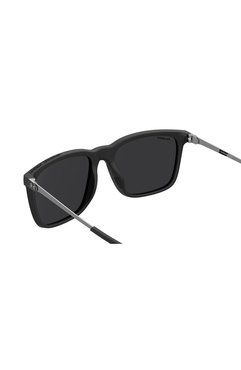 Under Armour UAReliance 56mm Polarized Square Sunglasses, Alternate, color, 