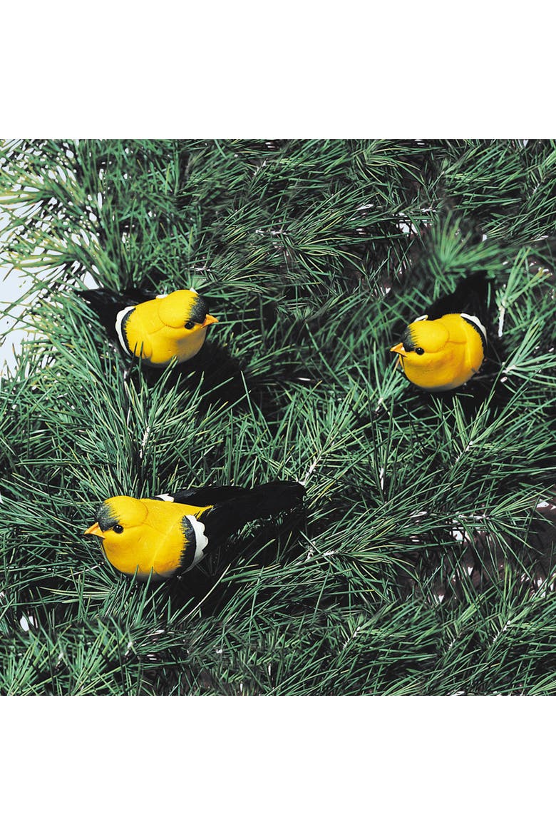Goldfinch Ornament A/3, Alternate, color, Yellow