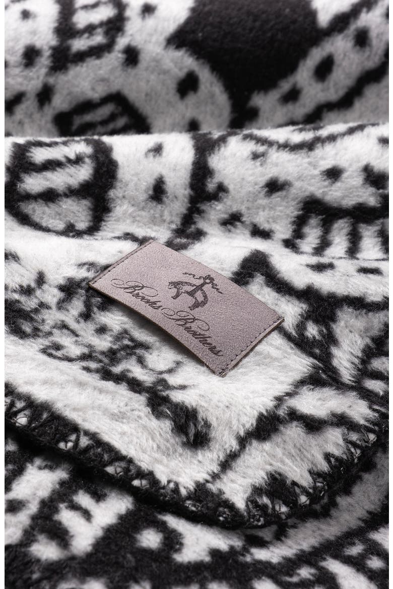 Paisley Throw Blanket, Alternate, color, WHITE