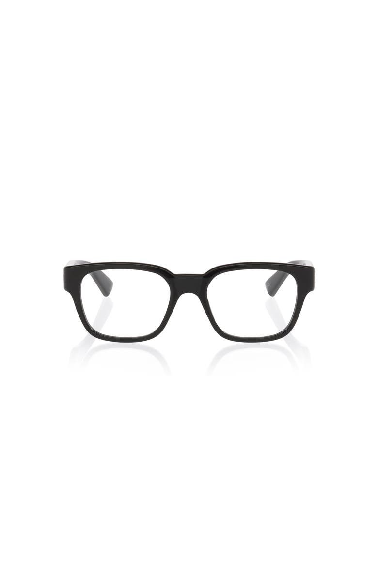 52mm Rectangle optical glasses, Alternate, color, Black