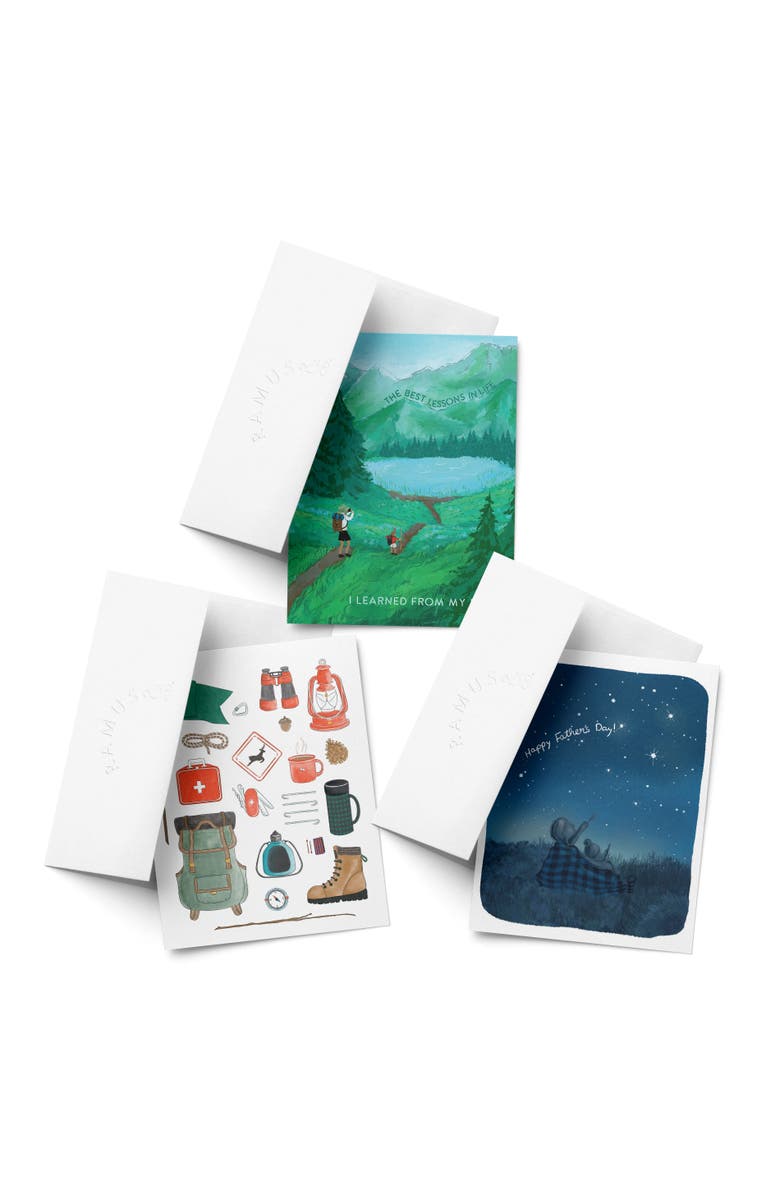 Ramus & Co Father's Day Greeting Card Pack, Main, color, Lessons
