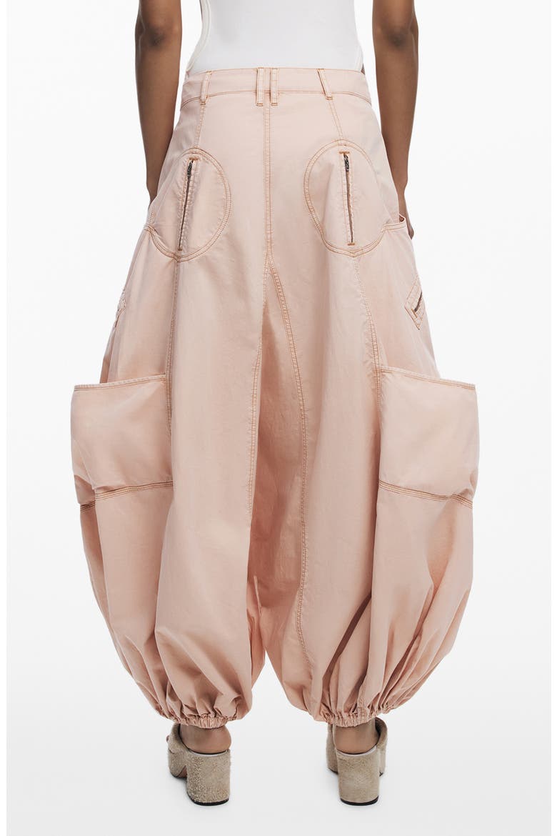 Cotton Cargo Pocket Harem Pants, Alternate, color, PINK