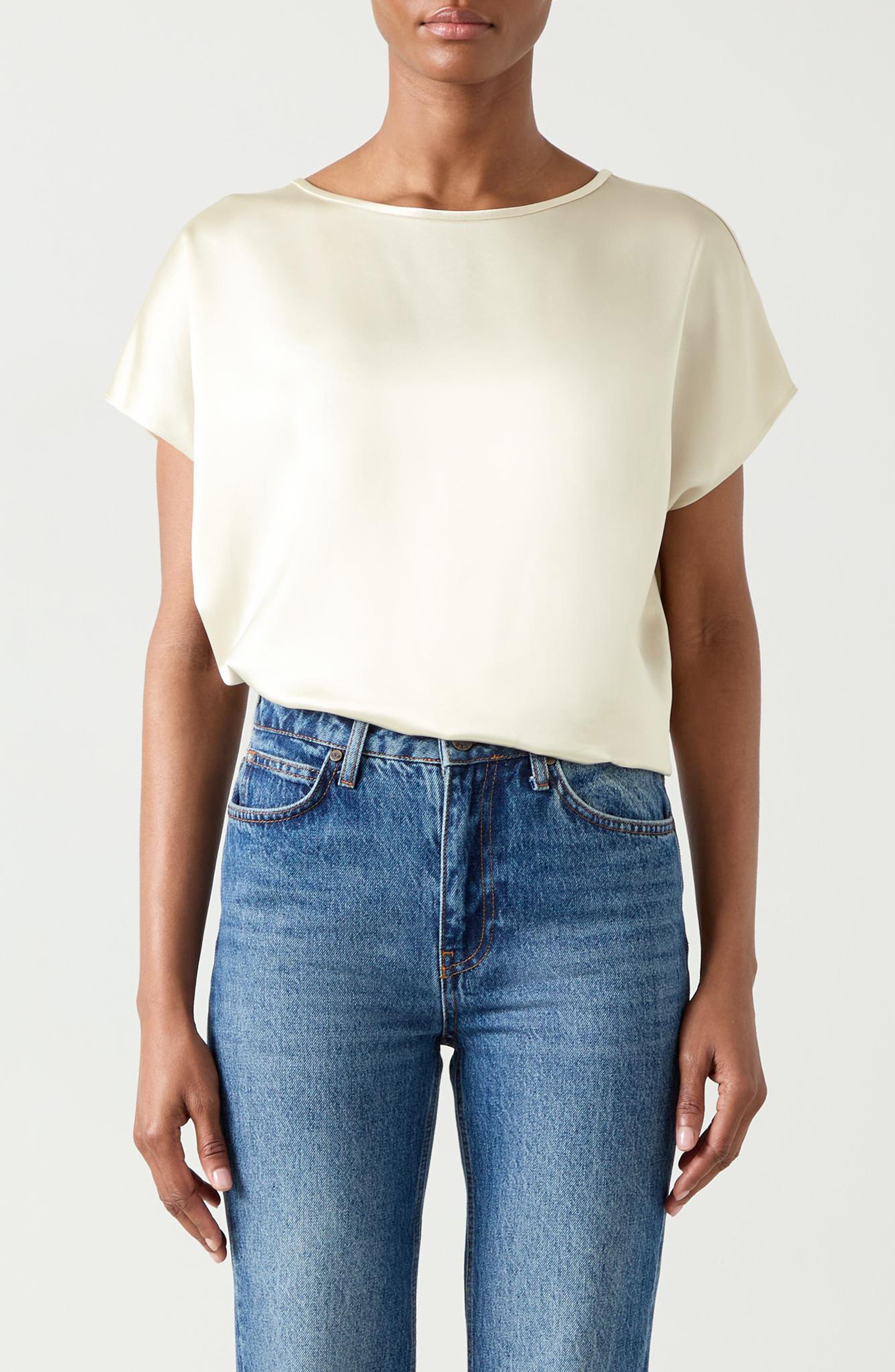 LK Bennett Lena Sleeveless Satin Top