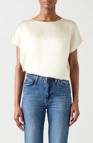 LK Bennett Lena Sleeveless Satin Top