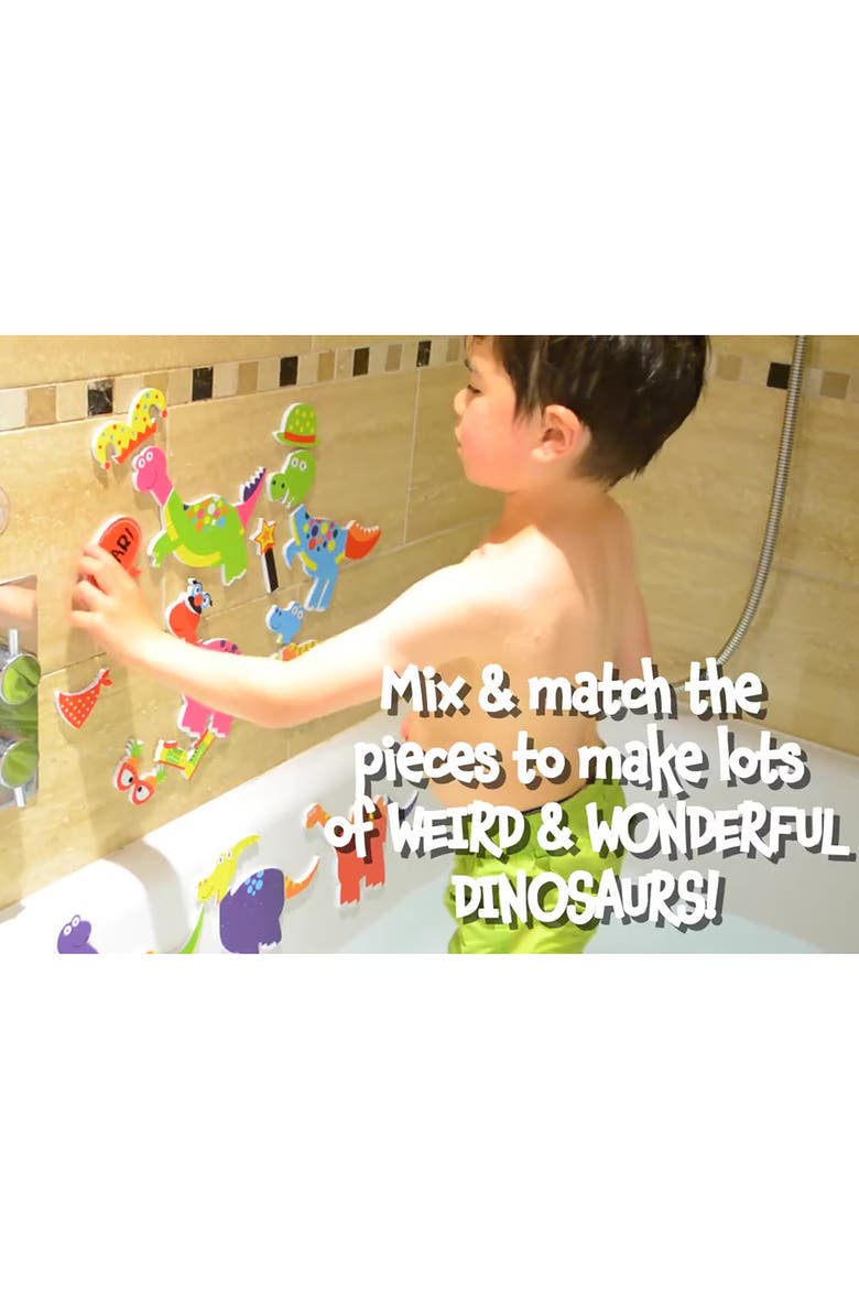 Weird & Wonderful Dinosaurs Bath Time Stickers, Alternate, color, Multicolored