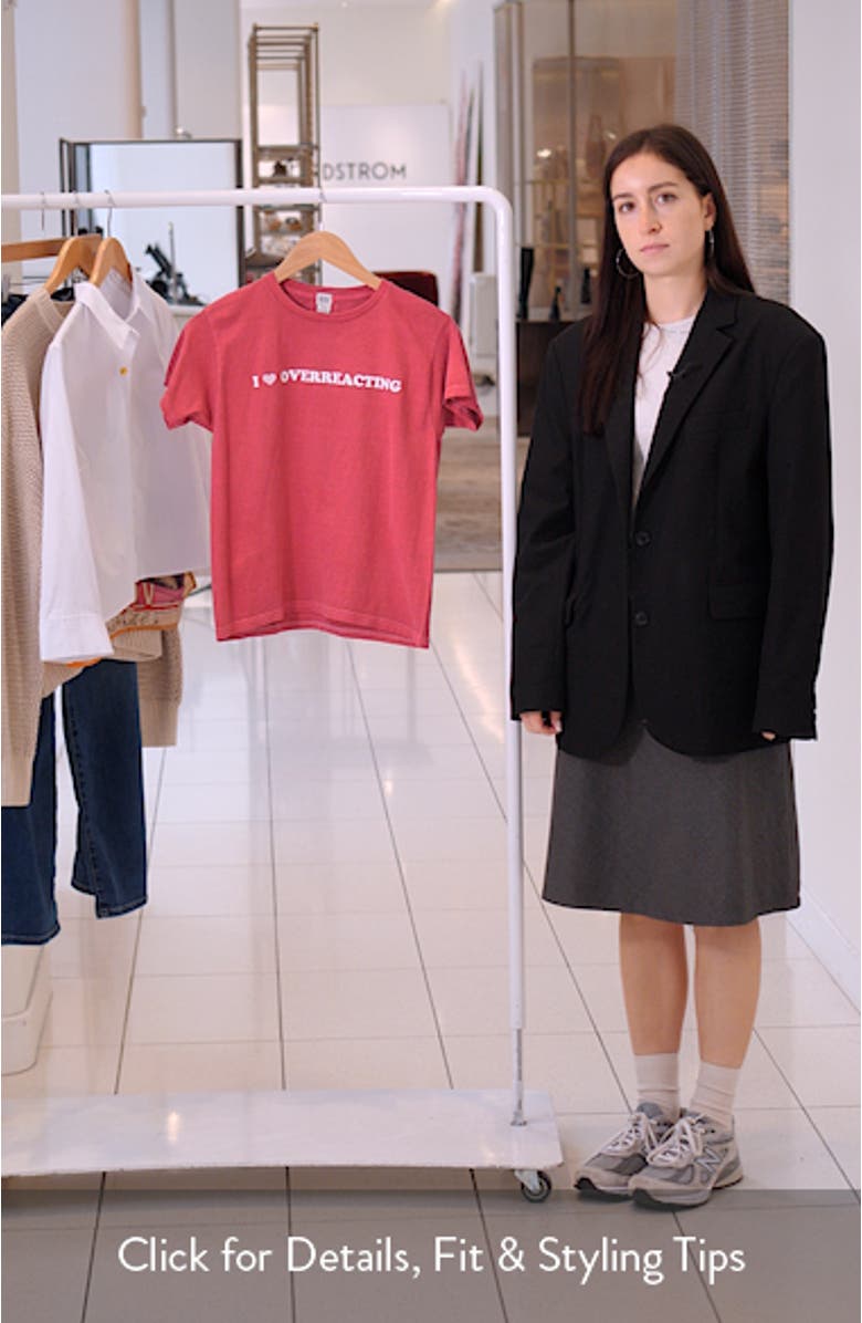 Overreacting Relaxed Cotton Graphic T-Shirt, sales video thumbnail