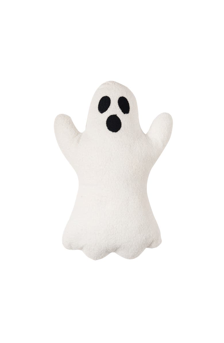 C&F Home Ghost Shaped Halloween Throw Pillow 13" x 19", Main, color, White