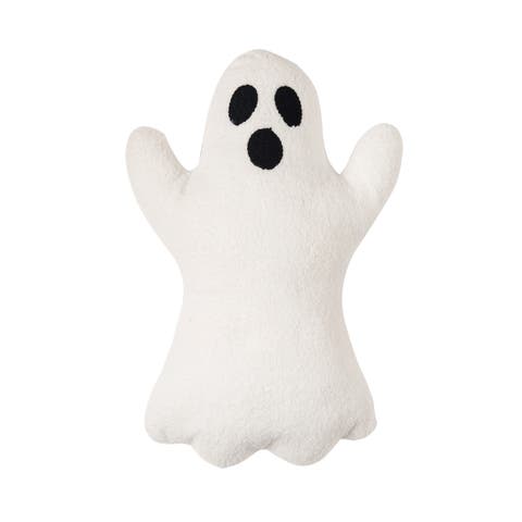 Ghost Shaped Halloween Throw Pillow 13" x 19"