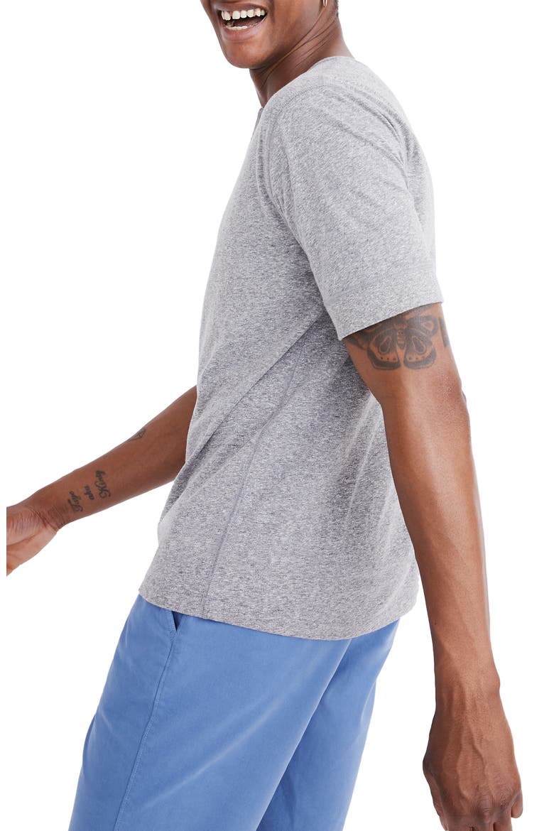 Heathered Henley T-Shirt, Alternate, color, HEATHER GREY MIX