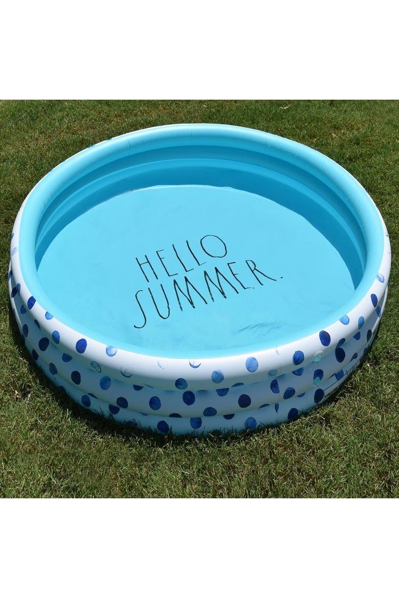 Hello Summer Aqua Poka Dots 46" Mini Pool, Alternate, color, Blue