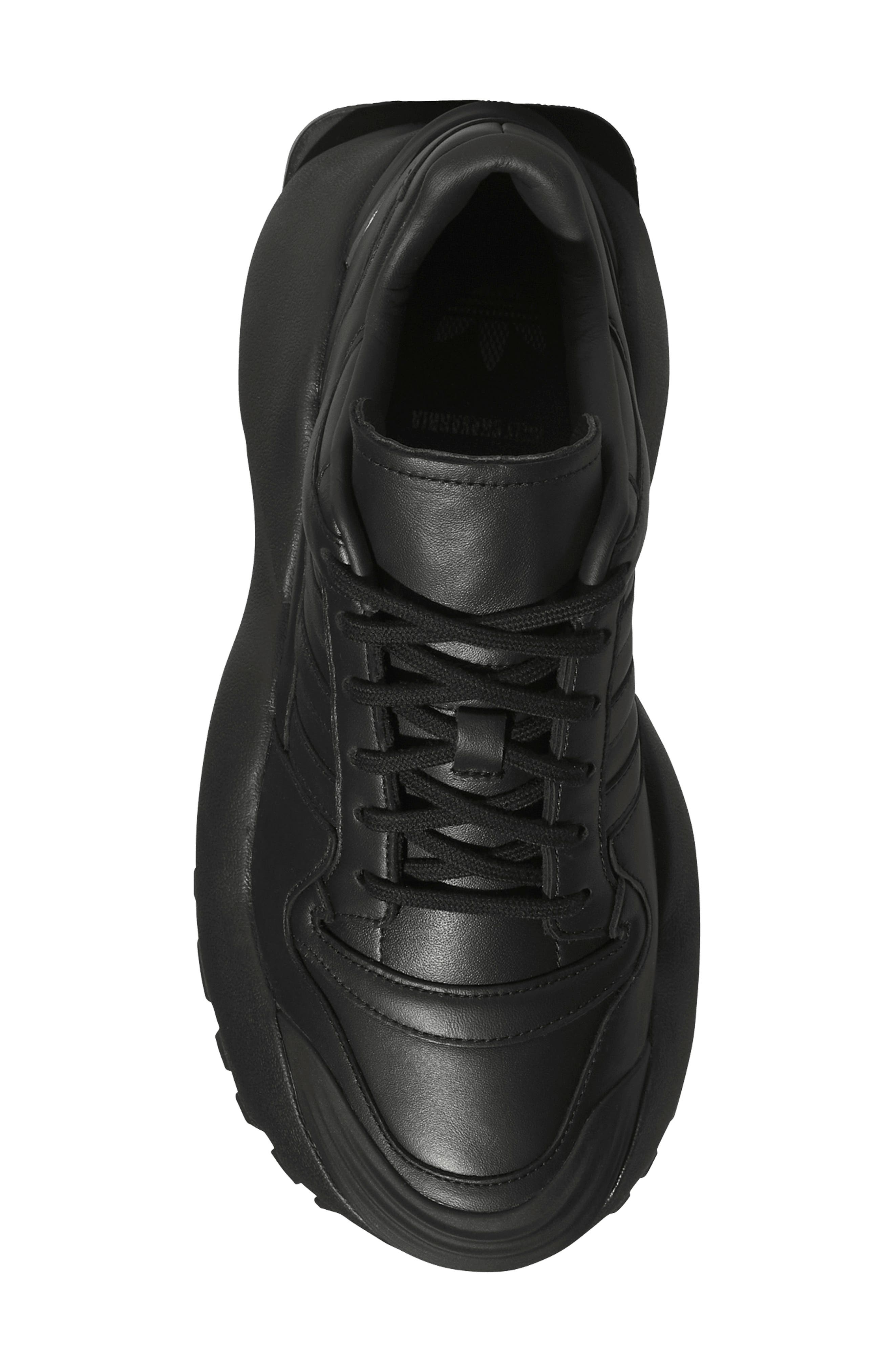Willy Chavarria Forum Leather Sneaker, Alternate, color, CORE BLACK
