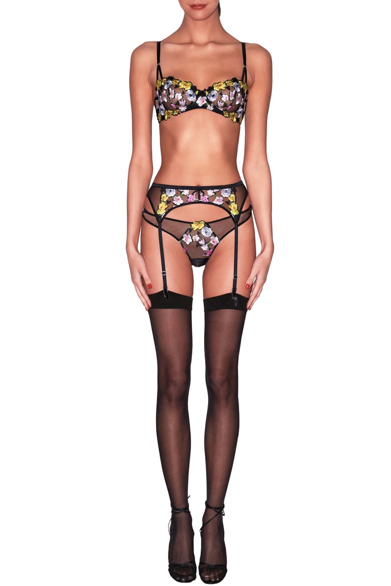 Eden Balconette Bra, Alternate, color, BLACK