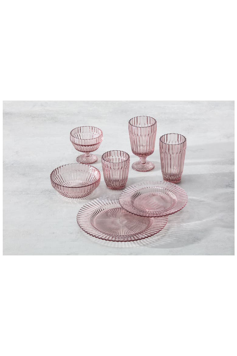 Archie 12-Piece Pink Dinnerware Set, Alternate, color, PINK