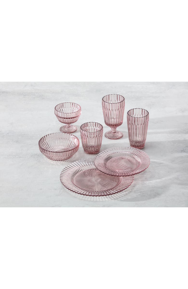 Fortessa Archie 12-Piece Pink Dinnerware Set, Alternate, color, Pink
